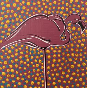 Gemälde, From the series "Flamingos" - 07, Les Panchyshyn