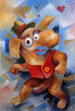 Painting, Spring dog, Voichenko Sergiy
