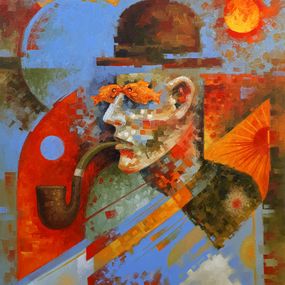 Gemälde, Evening tube, Voichenko Sergiy