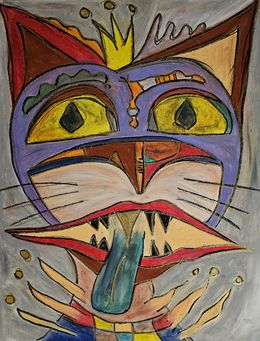 Fine Art Drawings, Wahshayya, le chat du sous-bois, Andy Berrend