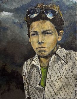 Painting, Rimbaud (shades), CharlElie Couture