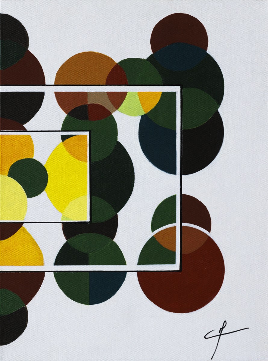 Francia Craineguy dite Mona, Le chemin 2 - série abstraction géométrique Francia Craineguy dite Mona, Le chemin 2 - série abstraction géométrique