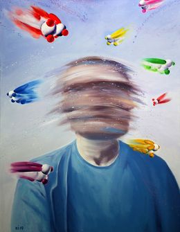 Painting, Squirrel curator, Konovalov Igor