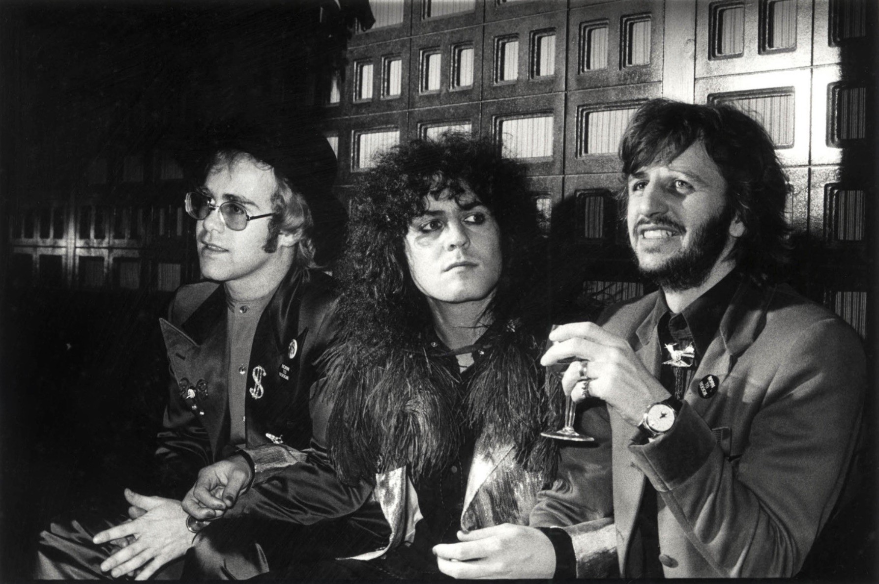 Michael Putland, Elton John, Marc Bolan & RIngo Starr Michael Putland, Elton John, Marc Bolan & RIngo Starr