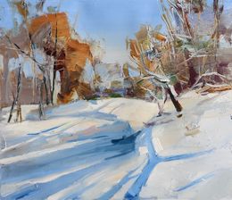 Painting, Winter forest, Yehor Dulin