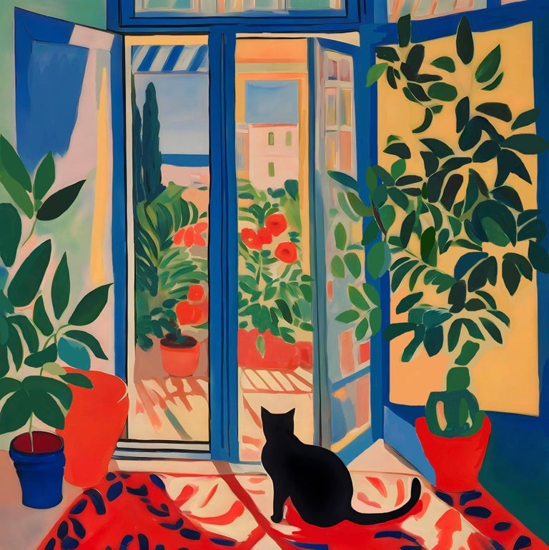 Nina Tsorieva, Black cat for good luck Nina Tsorieva, Black cat for good luck