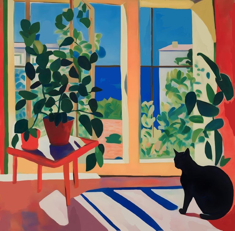 Nina Tsorieva, Black cat for good luck Nina Tsorieva, Black cat for good luck