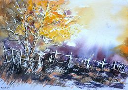 Painting, Autumn light, Pol Ledent