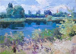 Gemälde, Over the river, Boris Serdyuk