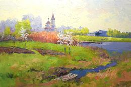 Painting, Spring in Poltava region, Boris Serdyuk