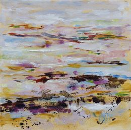 Gemälde, Marée basse - Paysage abstrait, Annie Madec