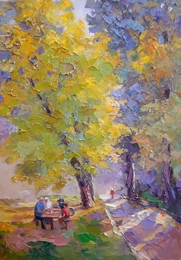 Painting, Autumn in the park, Boris Serdyuk