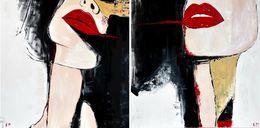 Painting, Diptych: Echo of Desire, Kristina Mallen