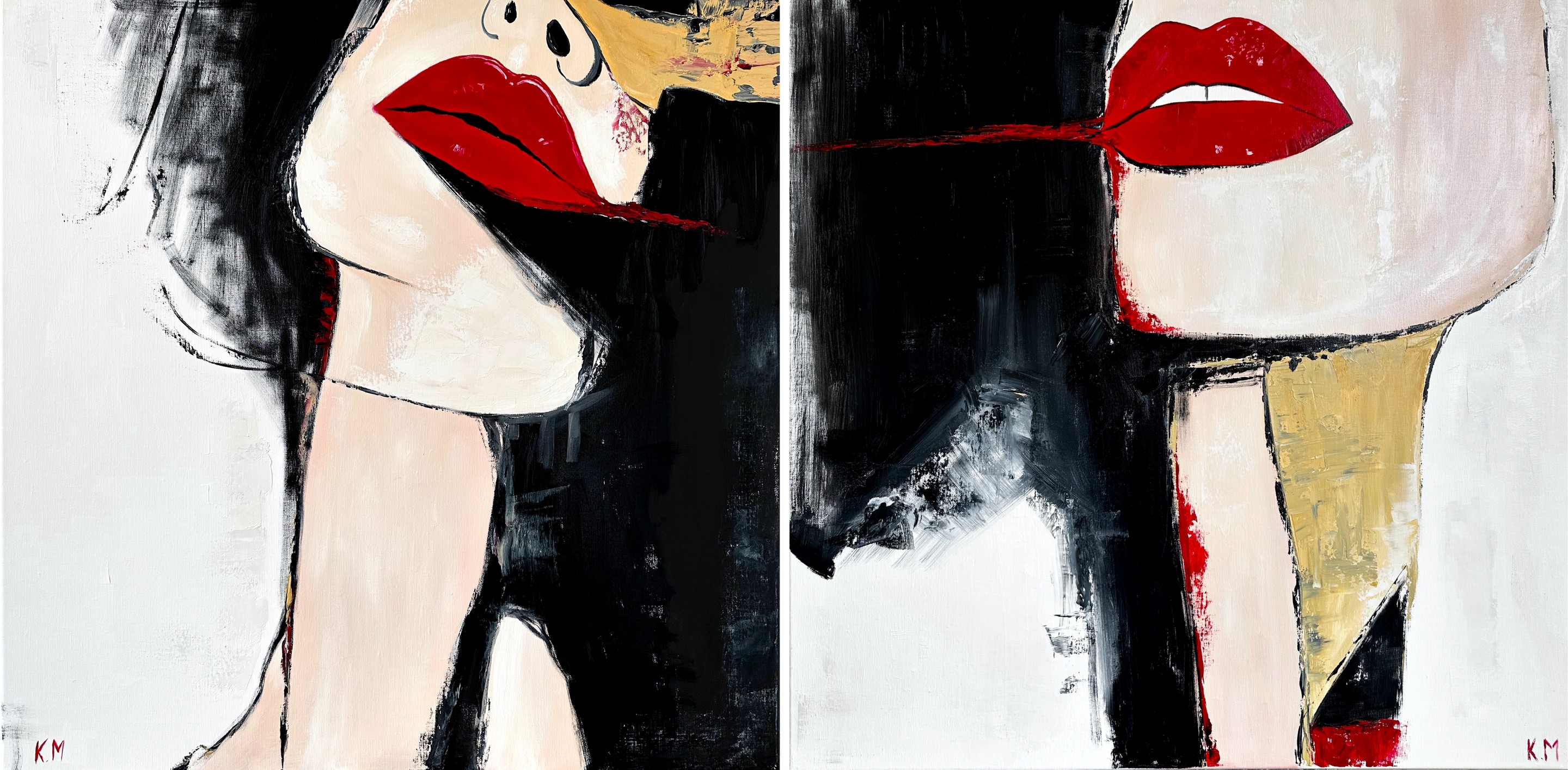Kristina Mallen, Diptych: Echo of Desire Kristina Mallen, Diptych: Echo of Desire