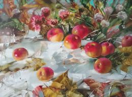 Painting, Apples in the snow, Anatoly Tarabanov