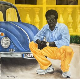 Peinture, La Vielle Ame (The Old Soul) - 21st Century, Contemporary, Figurative, Modern, Alawaye Tope