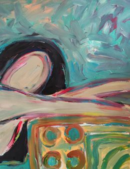 Painting, Contemplating the present, Natalya Mougenot