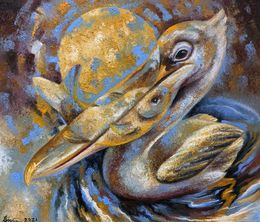 Painting, The soul of a pelican, Voichenko Sergiy