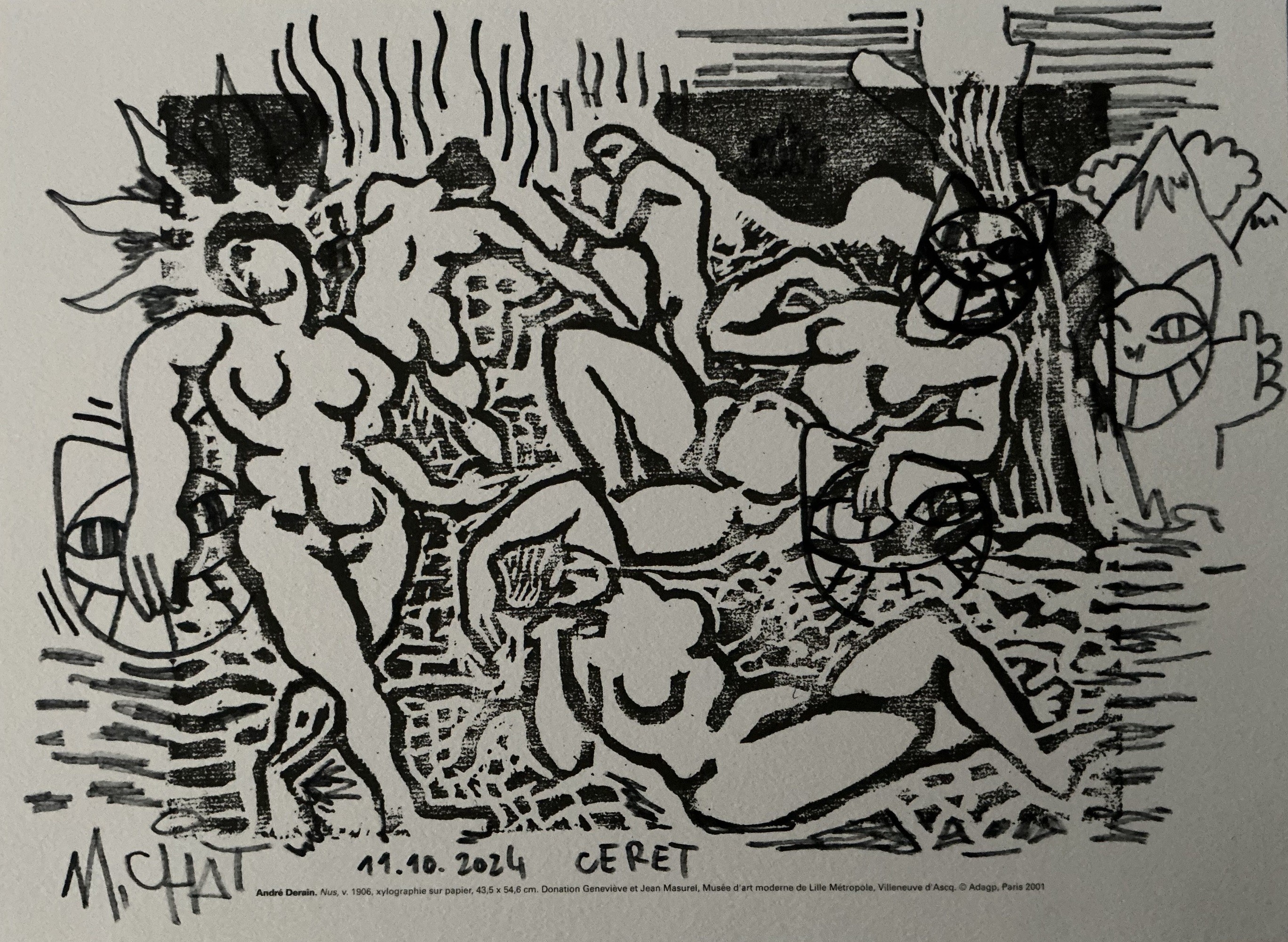 M.Chat, M.Chat sur affiche André Derain, Nus M.Chat, M.Chat sur affiche André Derain, Nus