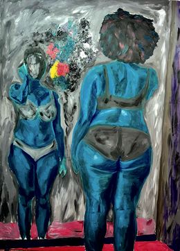 Gemälde, Future Meets Present - 21st Century, Contemporary, Figurative Painting, People, BEMI