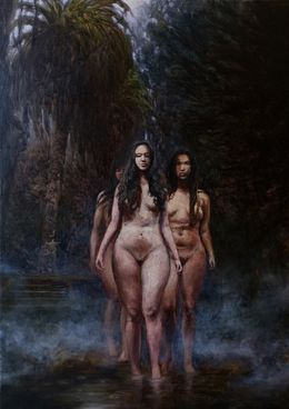 Gemälde, La Procesión, Sebastian Martinez Fadic