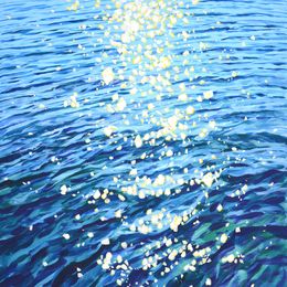 Gemälde, Glare on the waves 9, Iryna Kastsova