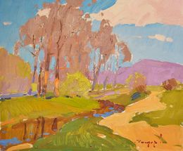 Peinture, Near the Tisza River, Alexander Shandor