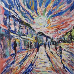 Peinture, Sunrise in the City of Love, Iryna