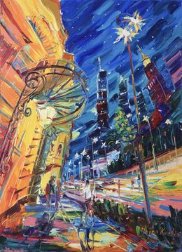 Peinture, Night Street, Iryna