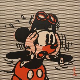 Peinture, Mickey 1949 vintage, Jean-Michel Gnidzaz