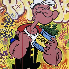 Peinture, Popeye " Spinach 2", Jean-Michel Gnidzaz