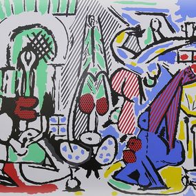 Gemälde, Hommage Picasso "Femmes D'Alger", Jean-Michel Gnidzaz