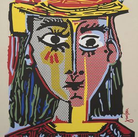 Painting, Hommage Picasso, Jean-Michel Gnidzaz