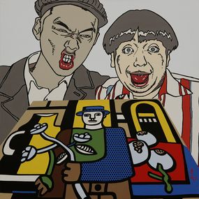 Gemälde, Hommage Fernand Leger, Jean-Michel Gnidzaz