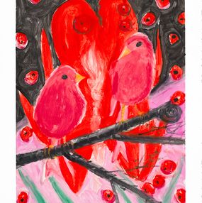 Print, Bleeding Heart Fade, Ann Craven