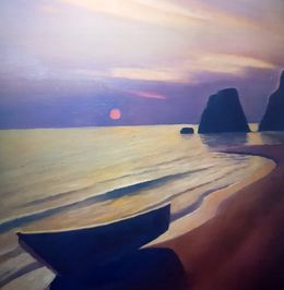Peinture, Evening on the shore, Strashevich Alexander