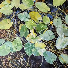 Gemälde, Water Lilies, Evgenia Demidova