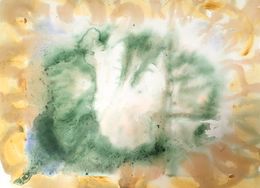 Painting, Ocre de vert et jaune, Isabelle Marie