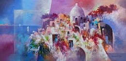 Painting, Harmony of colours - Amalfitan Coast painting, Leonardo De Meglio