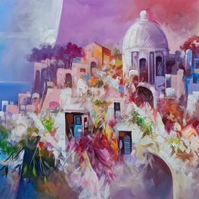 Gemälde, Harmony of colours - Amalfitan Coast painting, Leonardo De Meglio