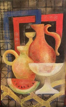 Gemälde, Still life with Pumpkin, Ružena Velesová