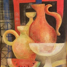 Gemälde, Still life with Pumpkin, Ružena Velesová