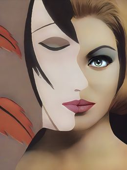 Print, “Feathered Echo of a Veiled Identity”, Sephora Venites