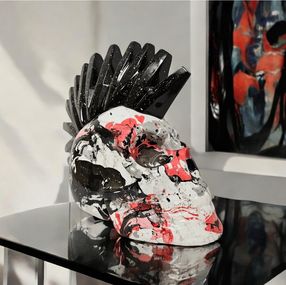 Sculpture, Punky Skull Stendhal, Sther