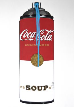 Gemälde, Coca-Soup 2024 (Blue Drip), Campbell La Pun