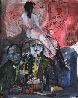 Painting, Charlotte de Corday, Zwy Milshtein