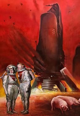 Gemälde, Red Planet, Konovalov Igor