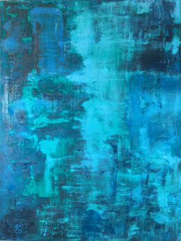 Peinture, Empreinte en bleu, Paul Landou