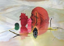 Peinture, Les formes combustibles #2, Erwann Tirilly