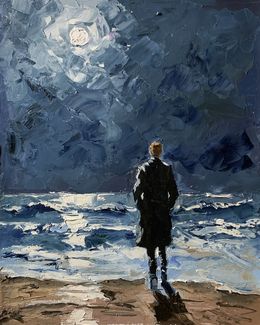 Gemälde, Moonlight stroll, Schagen Vita